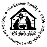 O Holy Night Address Stamp