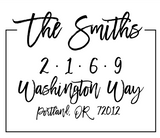 Border Address Stamp
