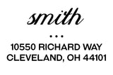 Divided Dot Address Stamp