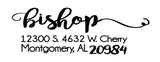 Cursive Address Stamp