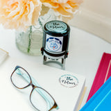 Double Point Border Book Stamp