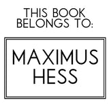 Double Border Book Stamp