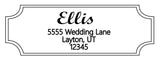 Double Line Border Address Stamp