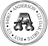 Bold Monogram Address Stamp