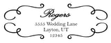 Scrolls Address Stamp