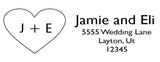 Sweetheart Address Stamp