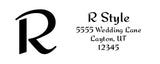 Bold Monogram Address Stamp