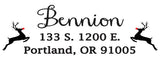 Reindeer Address Stamp
