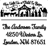 Nativity Address Stamp
