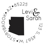 Couples State Address Stamp