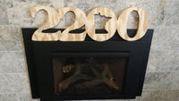 Wood Address Numbers (unpainted / unfinished)