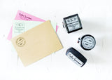 Bold Dotted Couple Address Stamp